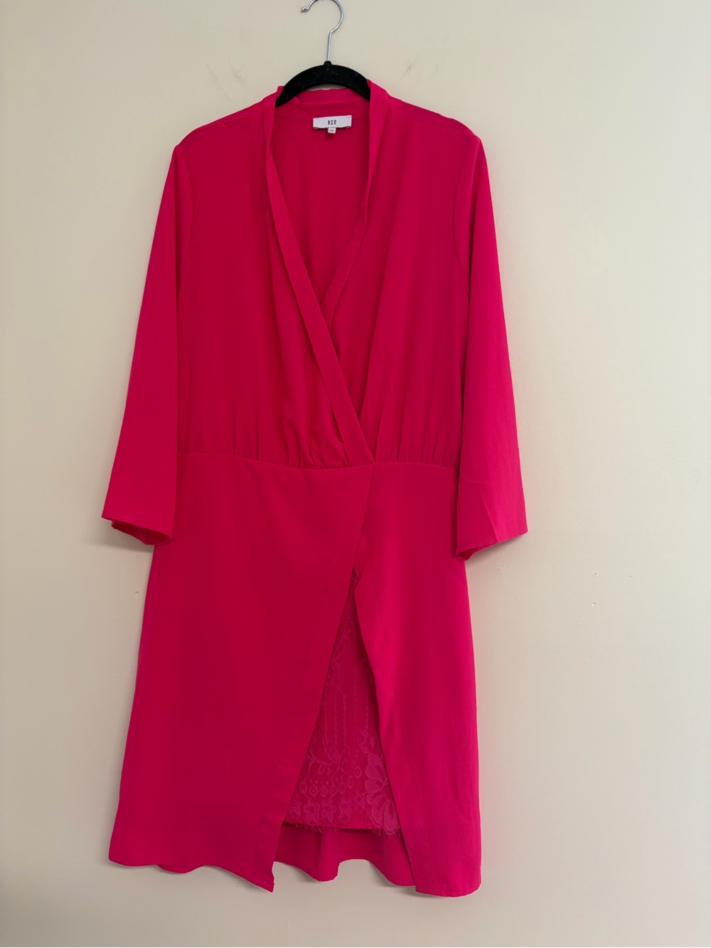 NSR Bright Pink Solid Dress